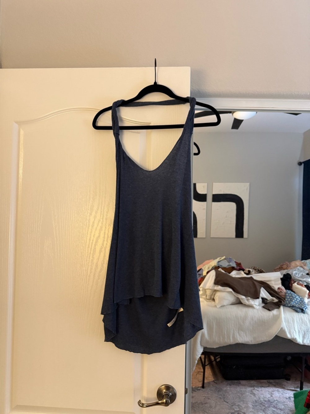 Free People Navy halter top